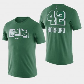 Al Horford Boston Celtics Split Logo Kelly Green City Nike T-shirt