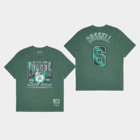 Bill Russell Boston Celtics Winner Takes All Green Vintage T-Shirt