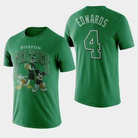 Carsen Edwards Disney X Junk Food Kelly Green Mickey Squad Boston Celtics T-Shirt
