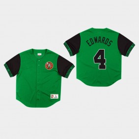 Boston Celtics Carsen Edwards Pure Shooter Green Mesh Button Front T-Shirt