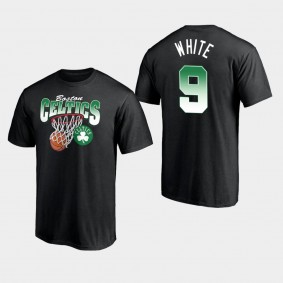 Derrick White Boston Celtics Balanced Floor Black T-shirt