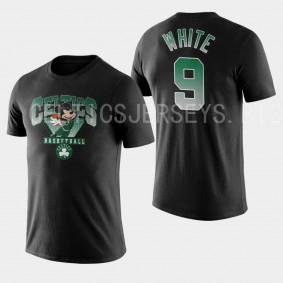 Boston Celtics #9 Derrick White Mickey In the Game T-shirt Black