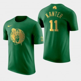 Boston Celtics Enes Kanter St. Patrick's Day Green Golden Edition T-Shirt