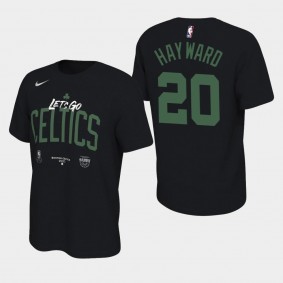 Gordon Hayward 2020 NBA Playoffs Bound Boston Celtics Black Go Boston Celtics Mantra T-Shirt