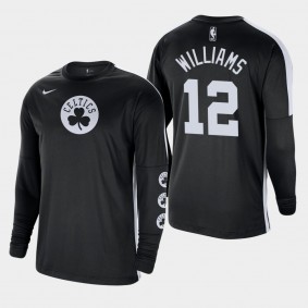 Grant Williams Black Tonal Long Sleeve Shooting Boston Celtics T-Shirt