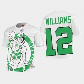 Grant Williams Boston Celtics Blown Out White T-Shirt