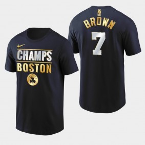 Jaylen Brown 2020 Division Champs Boston Celtics Black Limited Edition T-Shirt