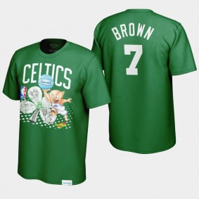 Looney Tunes Boston Celtics Jaylen Brown Green Diamond Supply Co. x Space Jam x NBA T-Shirt