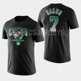 Boston Celtics #7 Jaylen Brown Mickey In the Game T-shirt Black