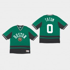 Boston Celtics Jayson Tatum Final Seconds Green V-Neck T-Shirt