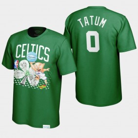 Looney Tunes Boston Celtics Jayson Tatum Green Diamond Supply Co. x Space Jam x NBA T-Shirt