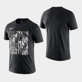 Boston Celtics Jayson Tatum Player Graphic Black Performance T-Shirt