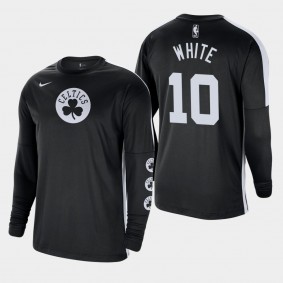 Jo Jo White Black Tonal Long Sleeve Shooting Boston Celtics T-Shirt