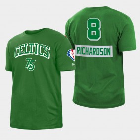 Josh Richardson Boston Celtics 75th Anniversary Kelly Green T-shirt Brushed