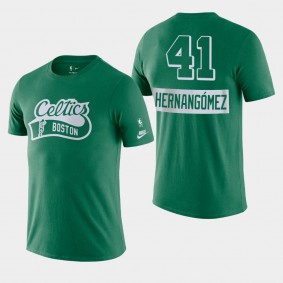Boston Celtics Essential Logo Juancho Hernangomez Green T-shirt