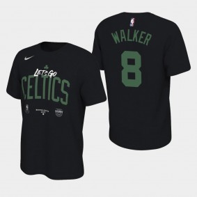 Kemba Walker 2020 NBA Playoffs Bound Boston Celtics Black Go Boston Celtics Mantra T-Shirt