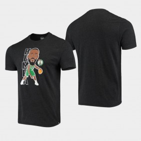 Boston Celtics Kemba Walker Player Graphic Heathered Black Bobblehead T-Shirt