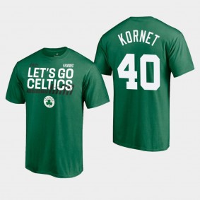 Luke Kornet Boston Celtics 2021 NBA Playoffs Green Dunk T-Shirt