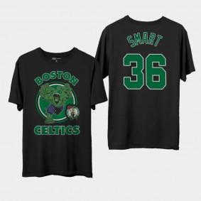 Boston Celtics Marvel Marcus Smart Black T-shirt