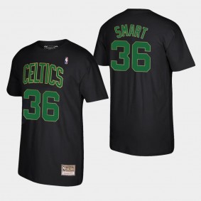 Boston Celtics Marcus Smart Reload Black Hardwood Classics T-Shirt