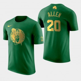 Boston Celtics Ray Allen St. Patrick's Day Green Golden Edition T-Shirt