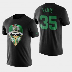 Boston Celtics Reggie Lewis Skull Mask Black 2019-nCoV T-Shirt