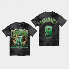 Boston Celtics Brad Wanamaker Streaker Vintage Tubular Playoff Edition Black T-Shirt