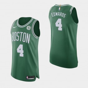 Boston Celtics Carsen Edwards 2020-21 Icon Authentic GE Patch Jersey Green
