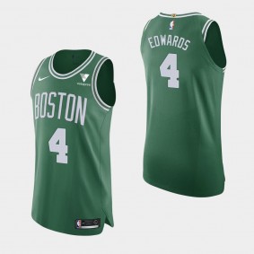Boston Celtics Carsen Edwards 2020-21 Icon Authentic Vistaprint Patch Jersey Green