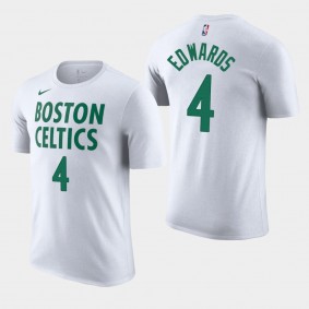 Carsen Edwards 2021 City Edition Boston Celtics T-Shirt White