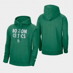 Boston Celtics 2021 City Edition Essential Logo Fleece Pullover Green Hoodie