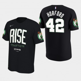 Men's Boston Celtics Al Horford NBA Playoffs Bound Team Mantra Black 2019 T-shirt