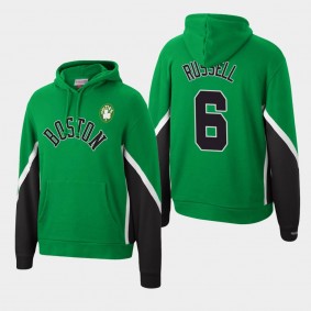 Boston Celtics Bill Russell Final Seconds Fleece Pullover Hoodie Kelly Green