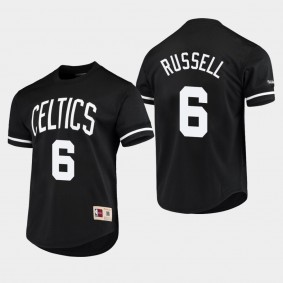 Boston Celtics Bill Russell Mesh Black T-Shirt
