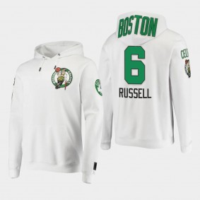 Bill Russell Pro Standard Boston Celtics White Hoodie