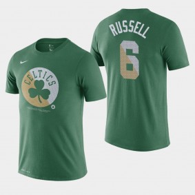 Boston Celtics Bill Russell Team Logo Green Essential Dry Shirt