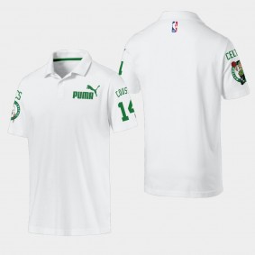 Men's Boston Celtics Bob Cousy Essentials White Polo
