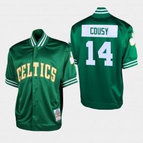 Men's Boston Celtics Bob Cousy Authentic Shooting T-Shirt