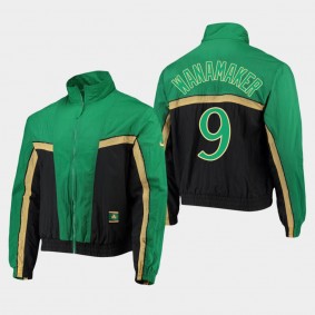 Boston Celtics Brad Wanamaker City 2.0 Courtside Full-Zip Jacket Black Kelly Green