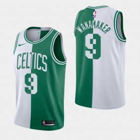 Men's Boston Celtics Brad Wanamaker Split Jersey White Green
