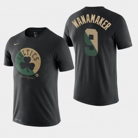Boston Celtics Brad Wanamaker Team Logo Black Essential Dry Shirt