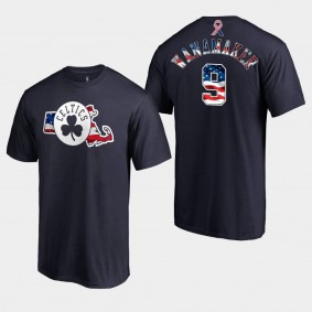 Boston Celtics Bradley Wanamaker 2019 Memorial Day Navy Stars Stripes T-shirt