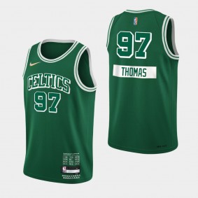 2021-22 Boston Celtics 75th Anniversary Brodric Thomas Diamond Jersey Green