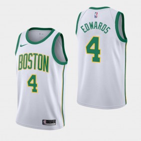 Men's Boston Celtics Carsen Edwards City White Jersey