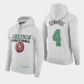 Boston Celtics Carsen Edwards Throwback Logo Hoodie White