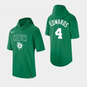 Boston Celtics Carsen Edwards Wordmark Logo Kelly Green Hooded T-Shirt