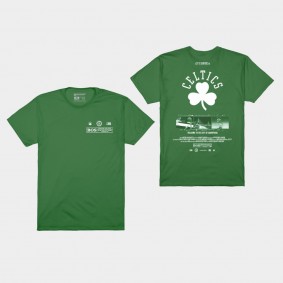 Boston Celtics Check The Credits City of Champions Holiday Green T-Shirt