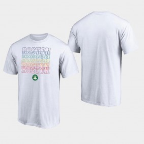 Boston Celtics City Pride White T-Shirt
