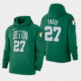 Men's Boston Celtics Daniel Theis Icon 2019-20 Kelly Green Hoodie