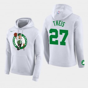 Boston Celtics Daniel Theis Club Team Logo Pullover Hoodie White